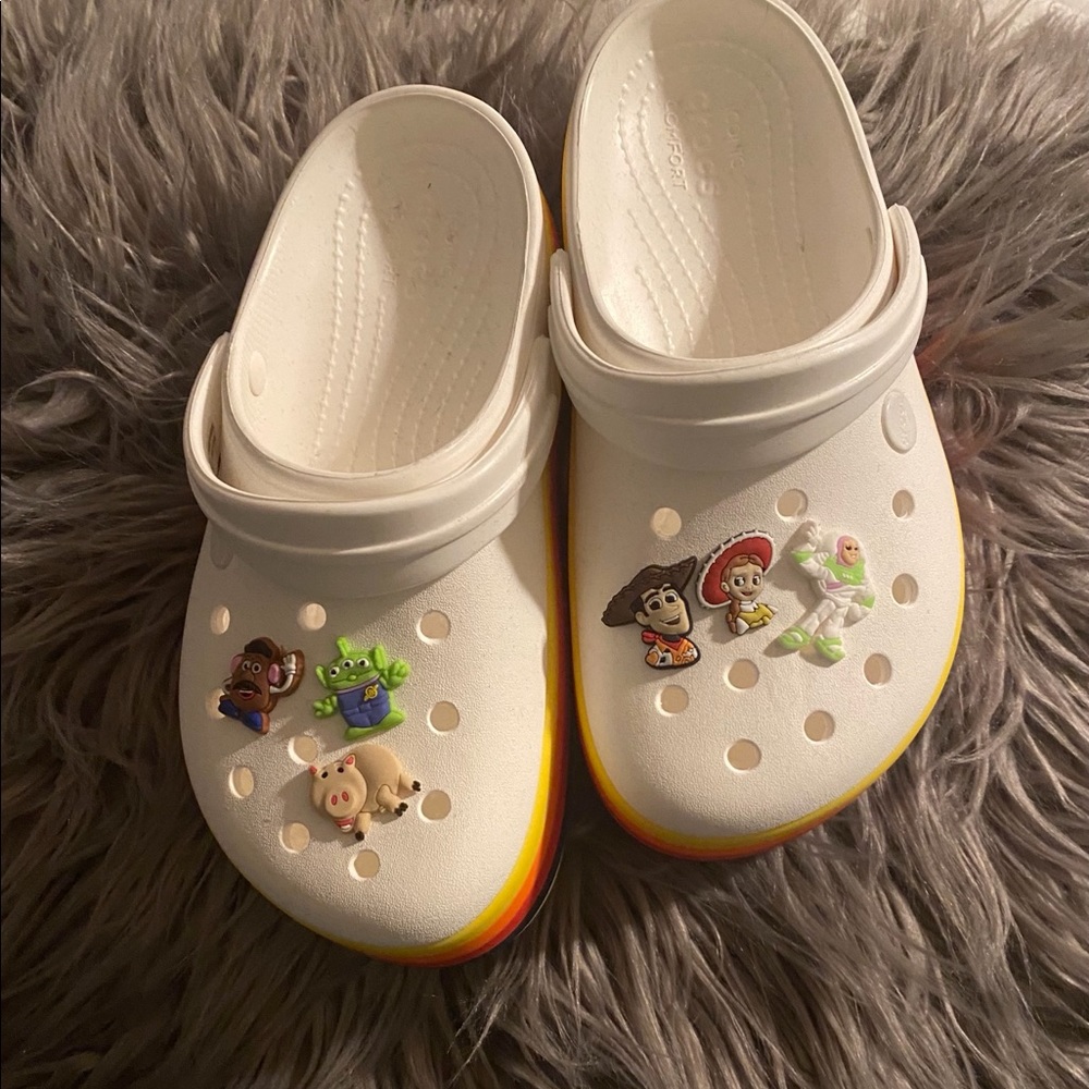 Disney platform crocs